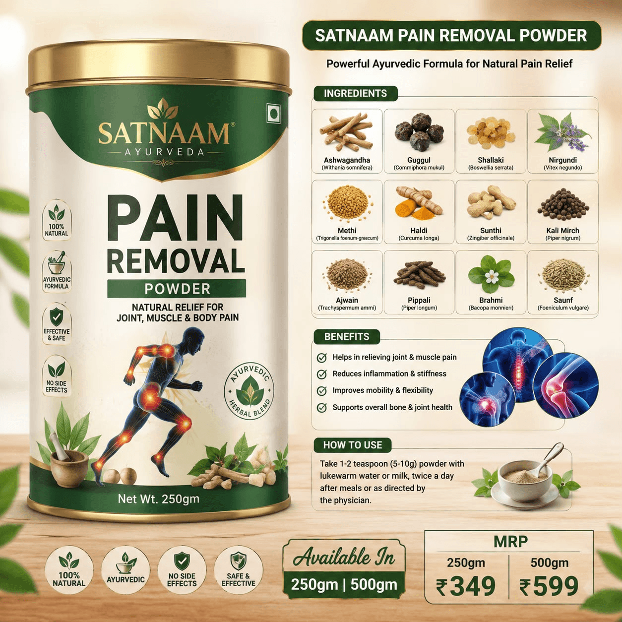 SATNAAM Pain Removal Powder